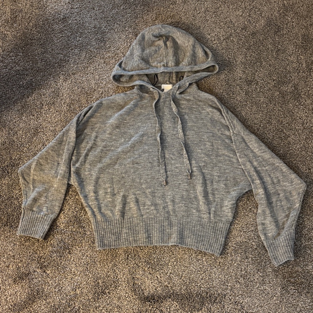 H&M Gray Women's Hooded Sweater L NWT